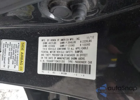 2013 Acura Tl 3.7 z USA, uszkodzony, nr VIN 19UUA9F71DA001236